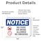 Signmission No Food Or Drink Allowed No Smoking Sign, Vinyl Decal, 14in W x 10in L, 2PK OS-2PACK-NS-D-1014-L-14576 - alternate 2